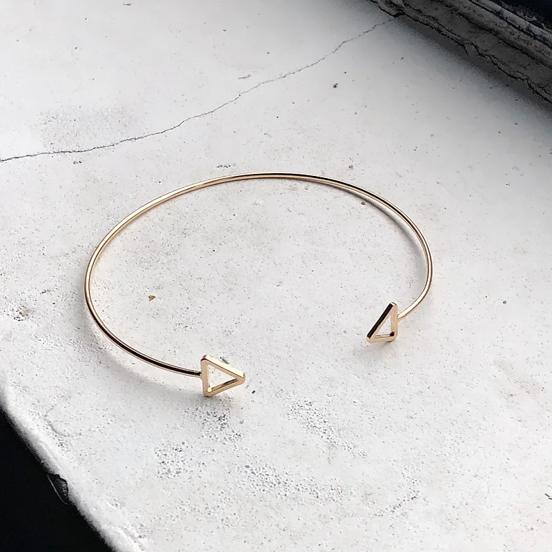 2018 новый модный браслет простой геометрический треугольный женские браслеты