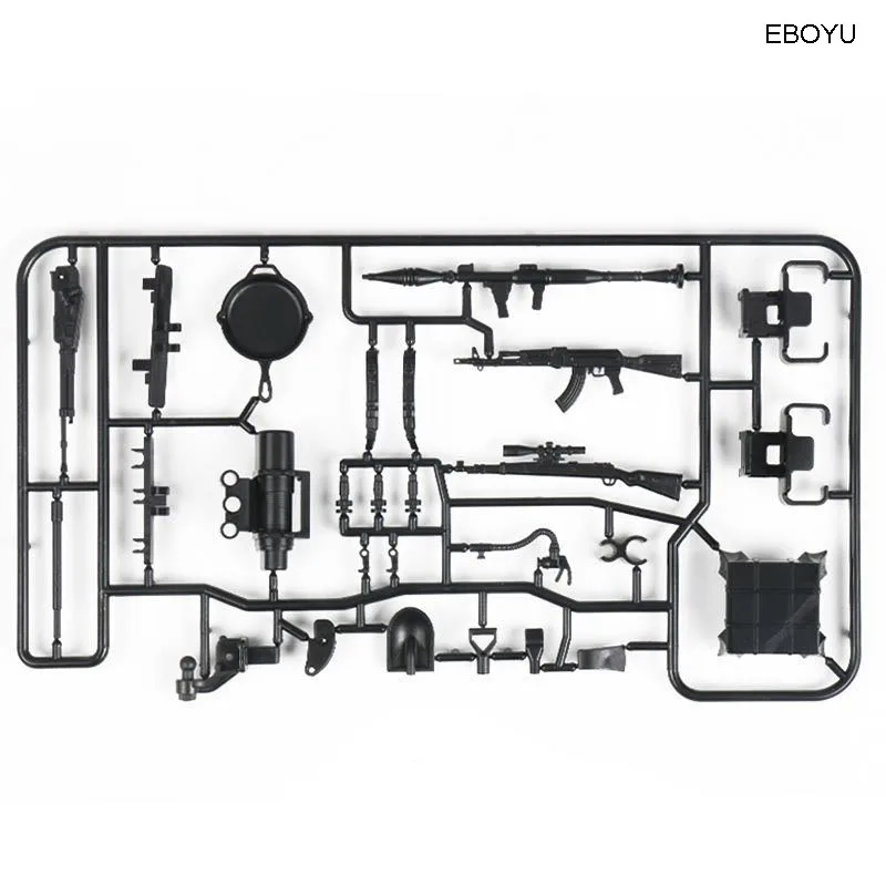 EBOYU Plastic Military Weaponry &amp Equipment Decorate set for WPL MN SUBOTech. Feiyue 2.4G RC Crawler Truck | Игрушки и хобби