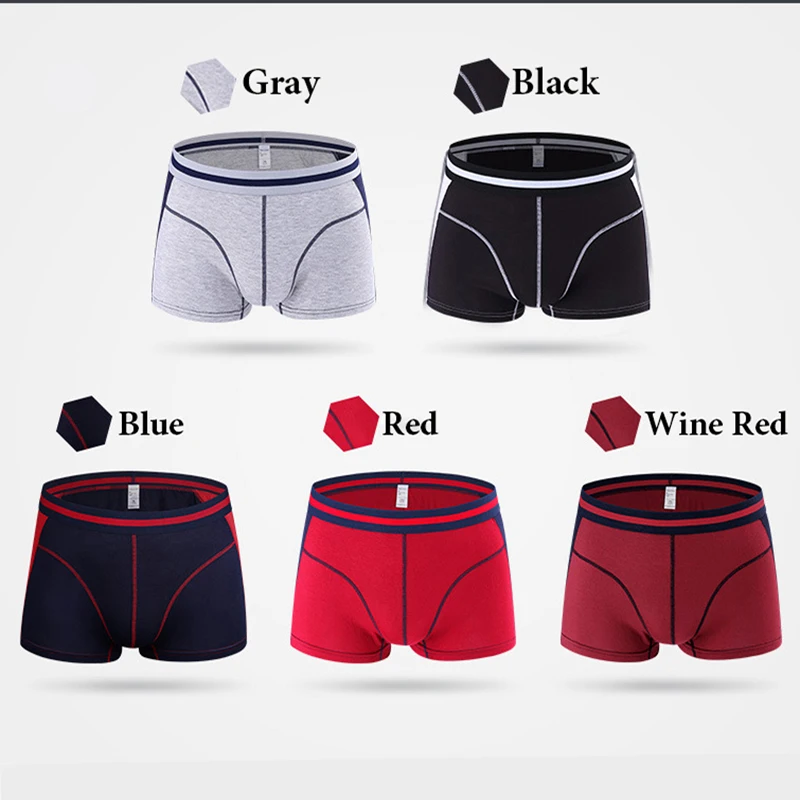 5 шт./партия мужские трусы боксеры 2019 шорты Трусы слипы мужское нижнее белье