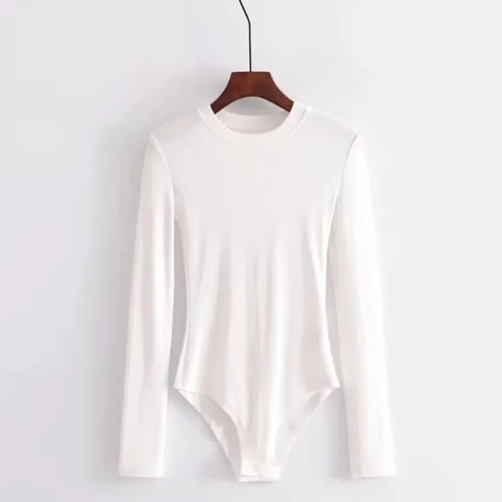 Женский винтажный комбинезон с круглым вырезом |