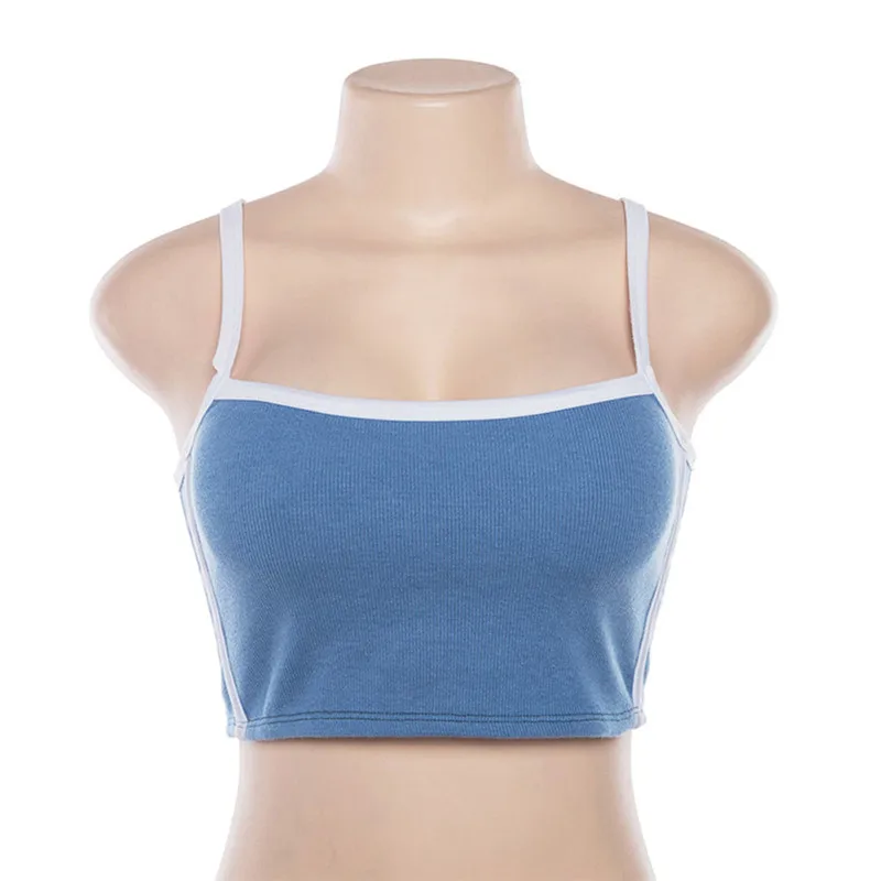 Женский летний укороченный топ сексуальное женское Бюстье без рукавов бретелек