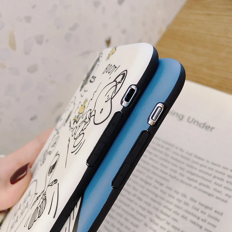 Cartoon Beagle Phone Case Soft mi 9SE 8 Explorer A2 For Xioami 6 Mix 2s MAX3 Matte IMD Silicone Back Cute God Antiknock Couqe |
