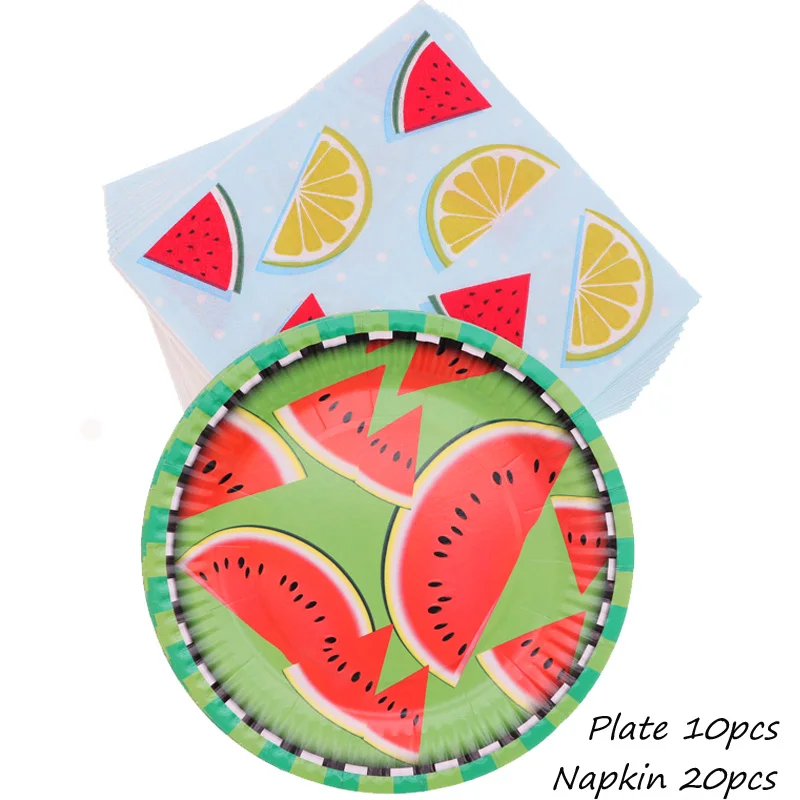 Арбузное украшение для вечеринки одноразовая посуда арбузная чашка с фруктами