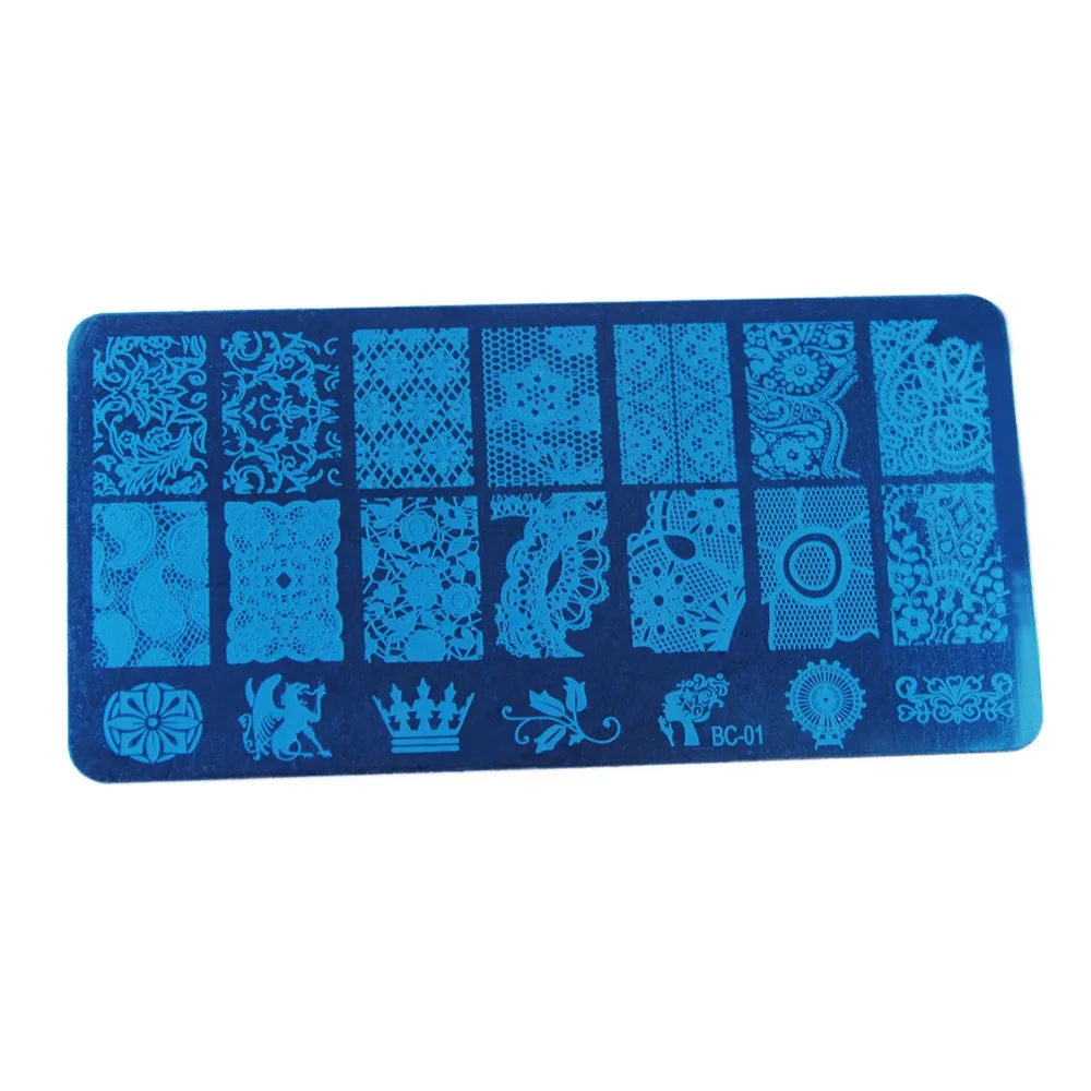 1 шт. 3D лак для ногтей штамповочные пластины стальная печать штамповка шаблон