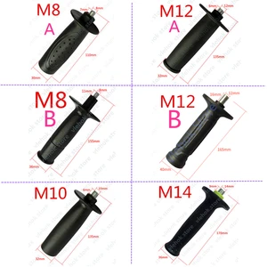 M8 M10 M12 M14 вспомогательная ручка база Замена для BOSCH DeWALT HITACHI MAKITA RYOBI METABO Milwaukee электроинструменты аксессуары