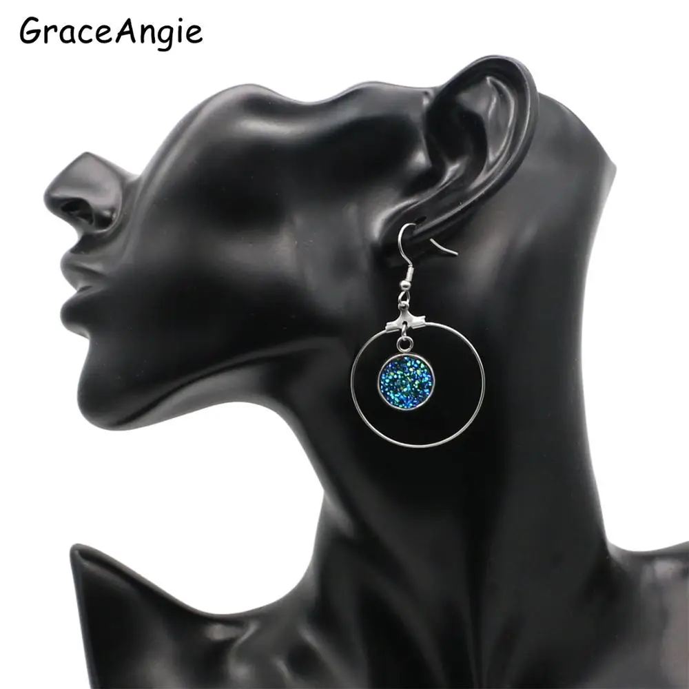 10 шт. круглые серьги кабошоны из нержавеющей стали|Ювелирная фурнитура и