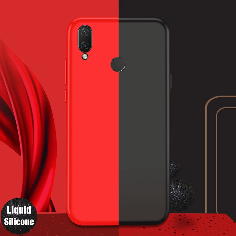 Роскошные мягкие жидкие силиконовые чехлы для huawei P20 Lite Pro силиконовый чехол