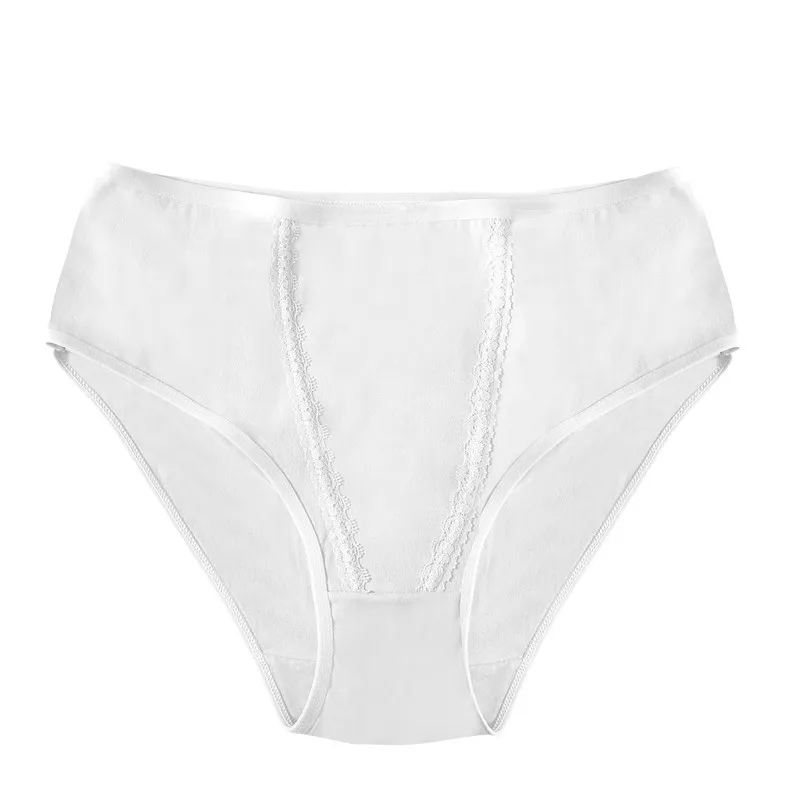 White 1 шт. штаны для мамы мягкие хлопковые трусы женские трусики модные 6 цветов плюс размер Нижнее белье 3XL 4XL Большие женские трусики Прямая - Цвет: White