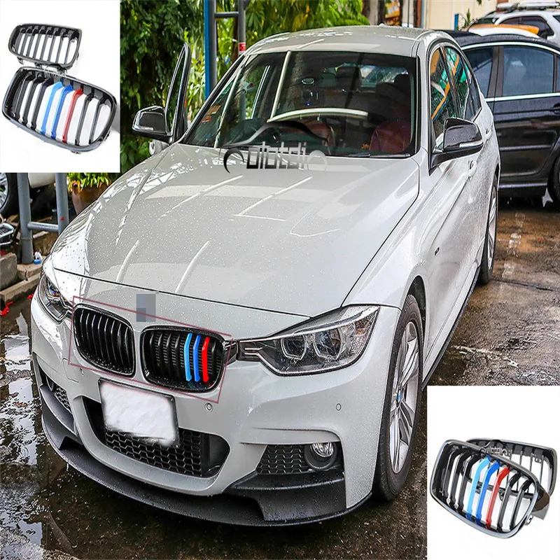 Олотди решетка для bmw F30 гриль M Цвет почек черная Замена BMW 3 серии 2012-2015 глянец