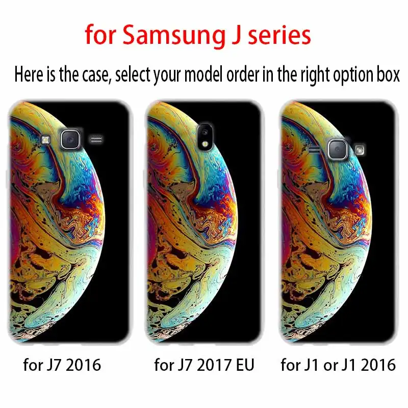 Красивый чехол с рисунком планеты ТПУ силиконовый для Samsung Galaxy J6 J8 J3 J5 J7 J4 J2 J1 Plus 2018