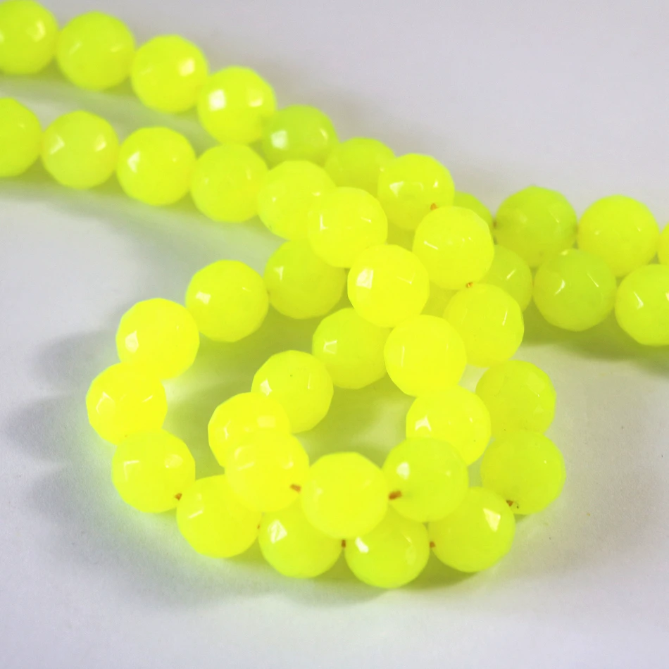 Амулеты лимон натуральный окрашенный каменный халцедонский нефрит 4 мм 6 8 10 12