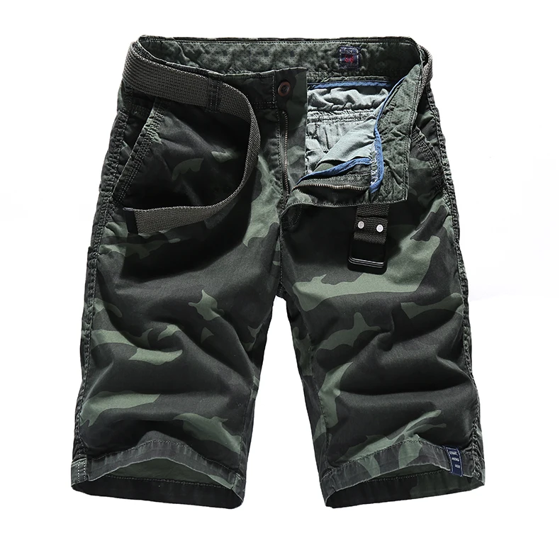 Мужские летние шорты карго брендовые модные камуфляжные военные французские