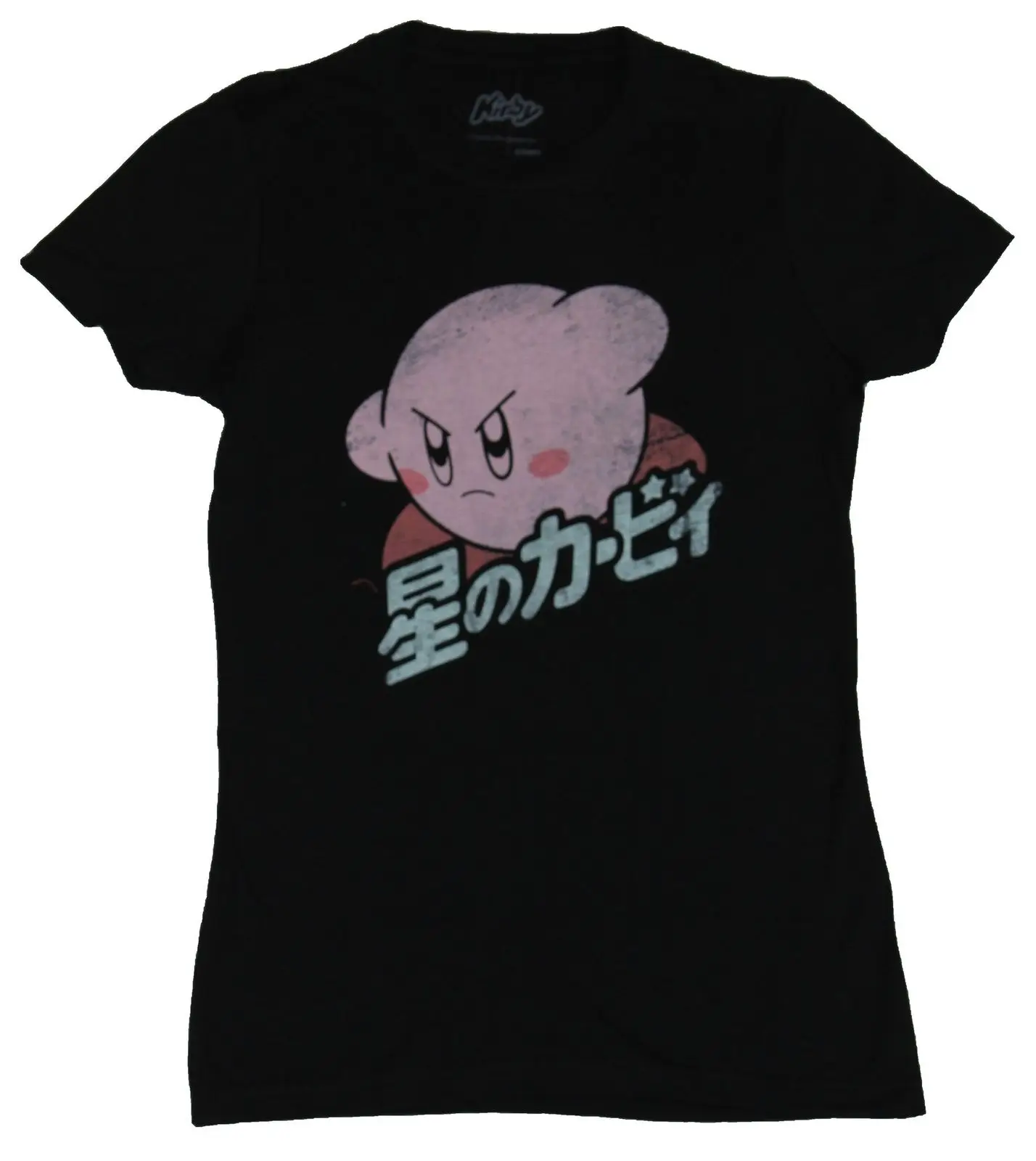 Kirby (Nintendo) футболка для девочек юниоров с японским логотипом Мужская унисекс