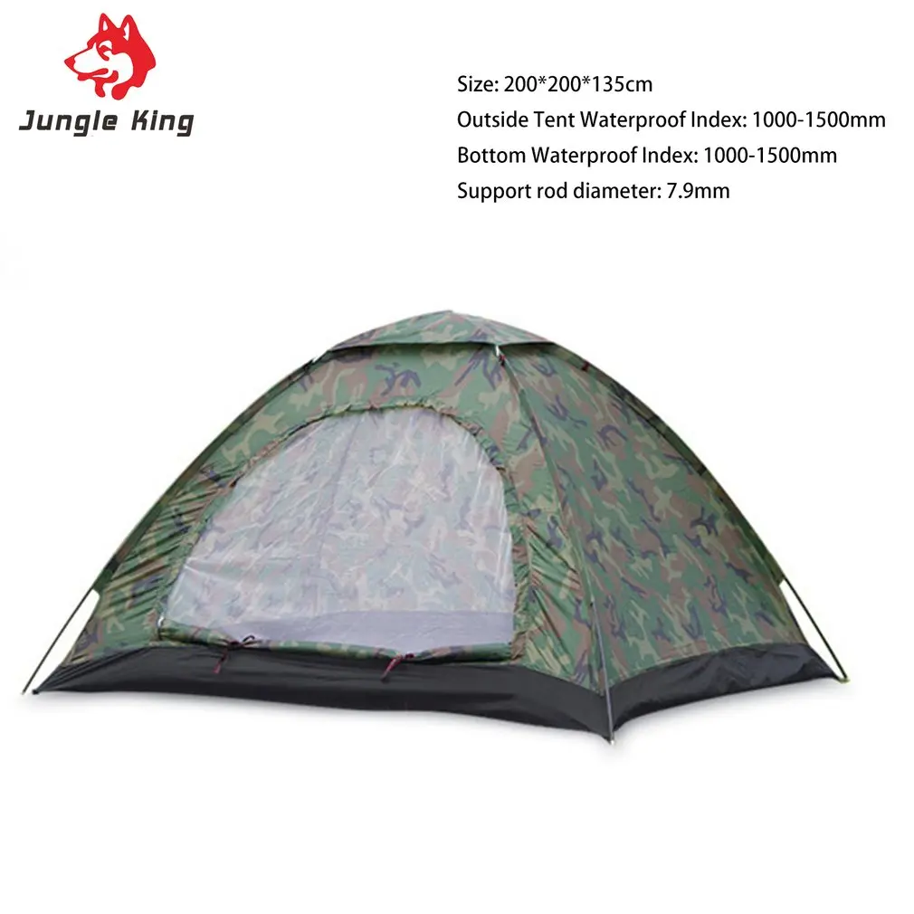 3-4 человек один Слои камуфляж палатка Открытый Сад Пикник Пеший Туризм подняться