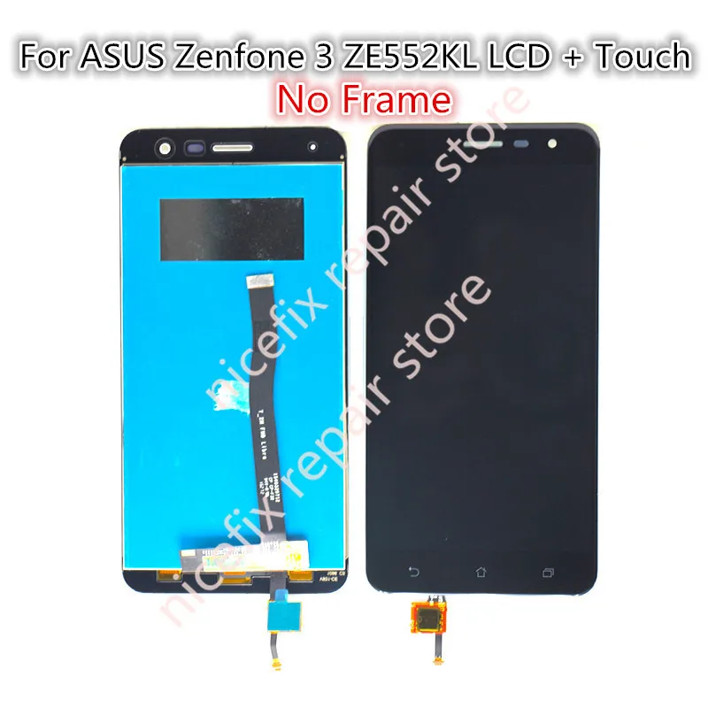 Для Asus ZenFone 3 ZE552KL ЖК дисплей панель сенсорный экран дигитайзер в сборе с рамкой