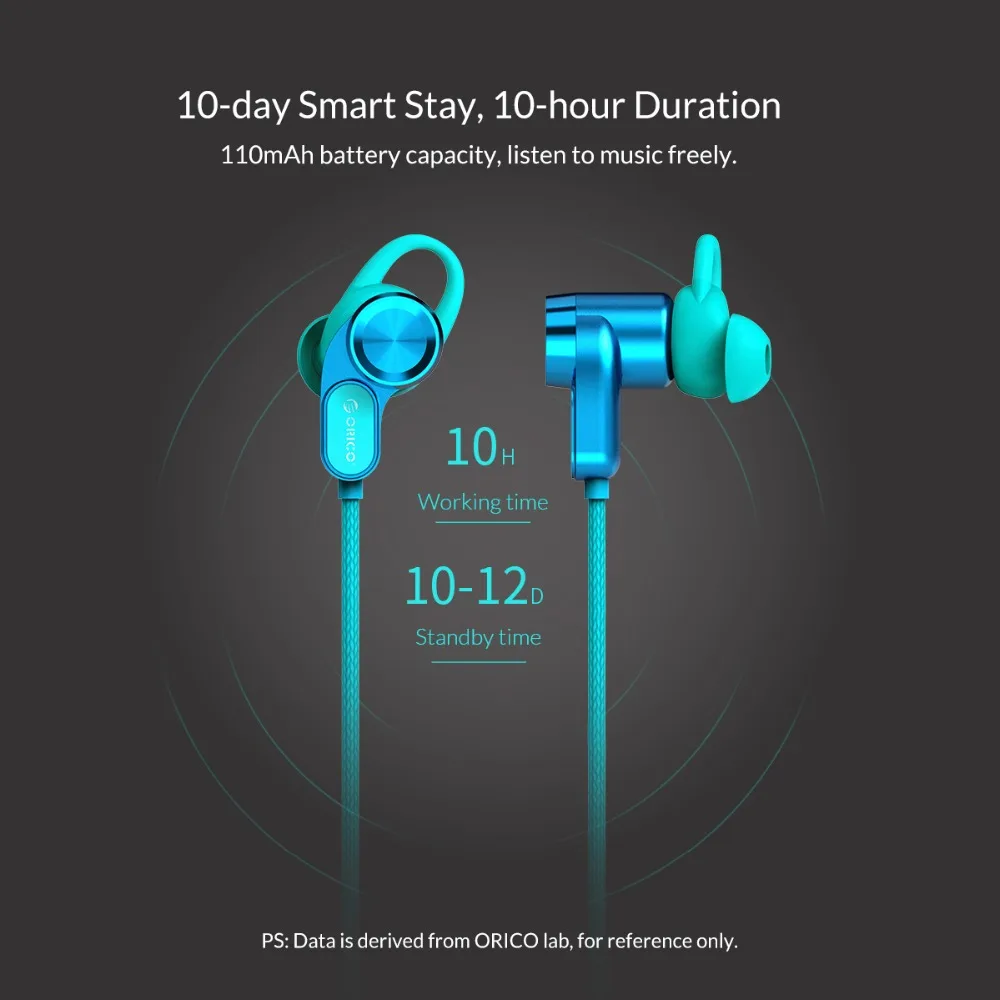 ORICO Магнитный Водонепроницаемый спортивный бас беспроводной Bluetooth наушники Встроенный микрофон с Hifi наушники для iPhone xiaomi смартфон ПК
