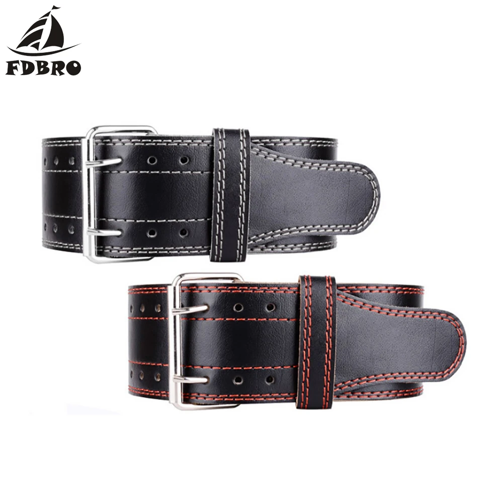 FDBRO для мужчин и женщин оборудование тяжелой атлетики кожаный пояс тренажерный