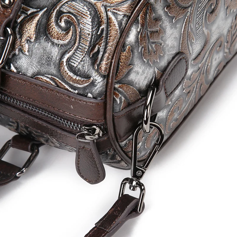 AETOO кожа ретро первый слой воловьей кожи ручной работы сумки тисненая ручная