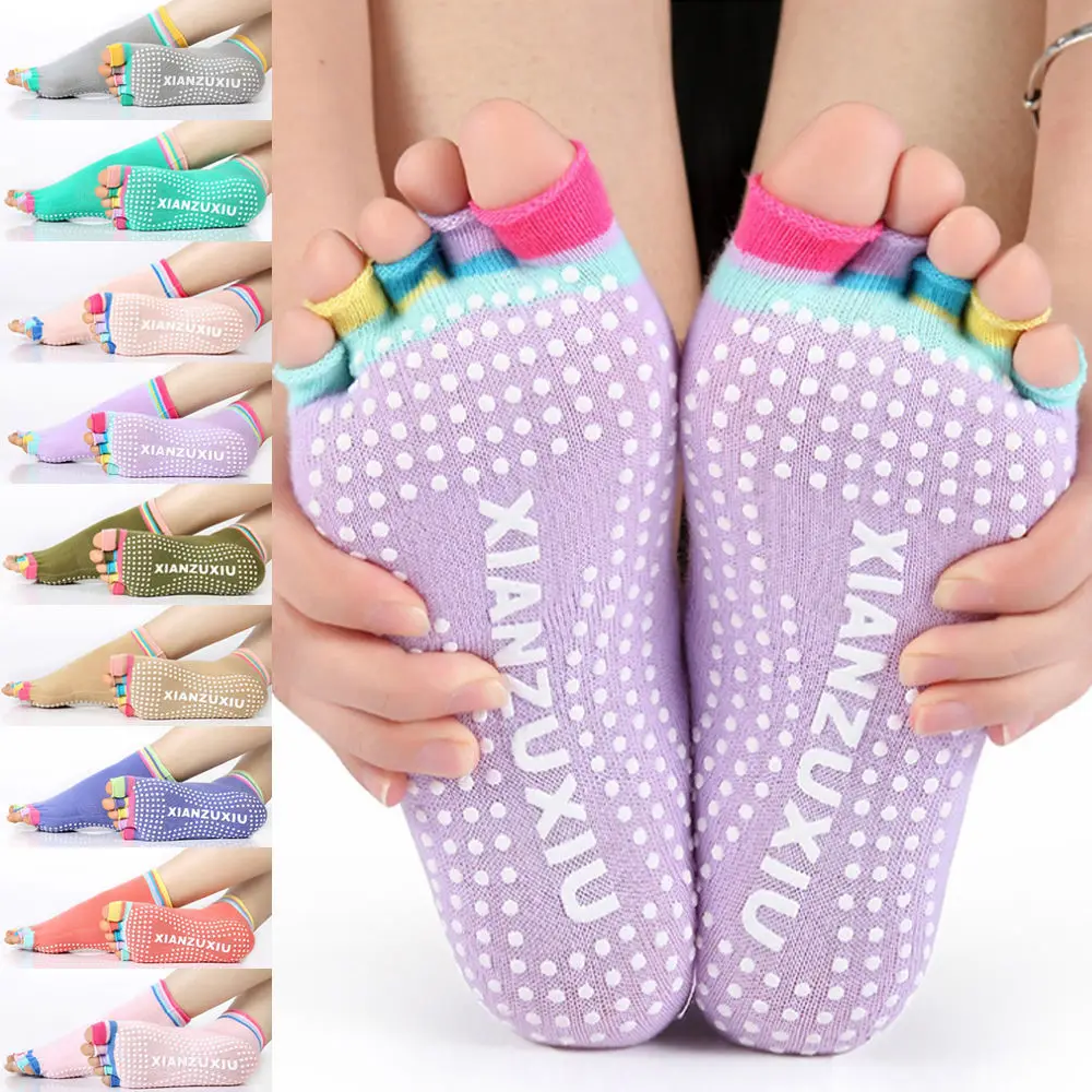 Женские нескользящие носки для занятий йогой пилатеса| |
