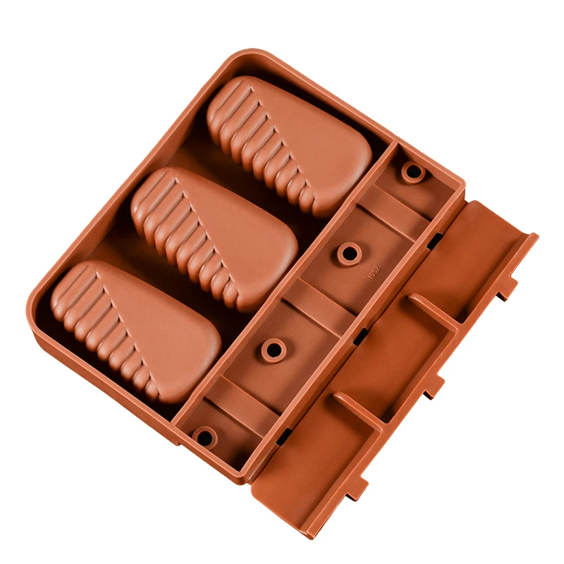 Силиконовые формы 3 полостей половина полосок форма для веселого и оригинального