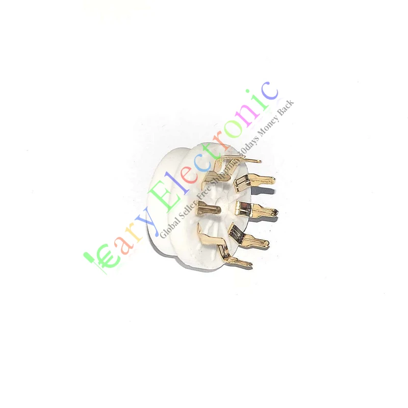 Опт и розница 20 шт 9PIN PCB Золотая керамика вакуумная трубка розетка для 12AU7 12AX7B ECC83