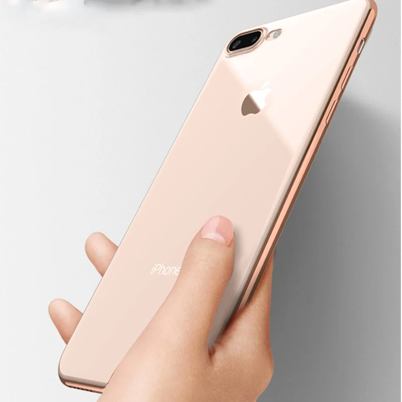 Мягкий чехол для телефона iPhone X 10 XR XS Max iPhone 6 6S iPhone 8 7 Plus 6plus 6splus 7plus 8plus Ультратонкий Прозрачный чехол