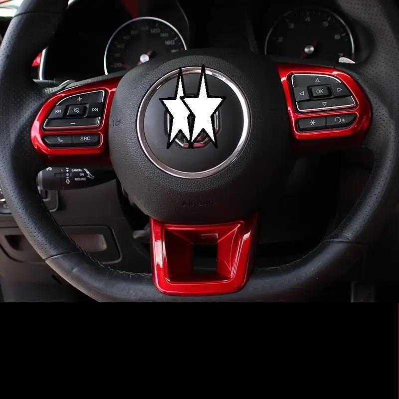 Авто Кнопка рулевого колеса Автомобильный модифицированный декоративный стикер