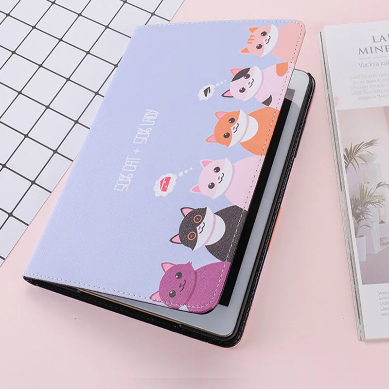 Для iPad Pro 10,5 чехол, Модный чехол с милым котом из искусственной кожи, силиконовый мягкий чехол на заднюю панель для планшета, для Apple iPad Pro 10,5, флип, смарт-чехол с подставкой