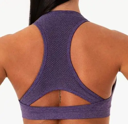 purple bra Women Gym Shorts High Waist Seamless Sport Yoga Shorts Go dry Summer Running Shorts Sportswear Athletic Push Up Fitness Shorts - Цвет: purple bra