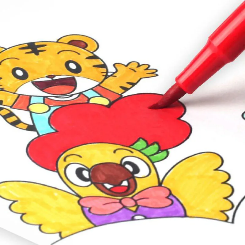 

Soft Head Watercolor Pen Washable Environmentally Friendly Not Dirty Hand Brush 12 Color Painting Pen Set Office School Supplies