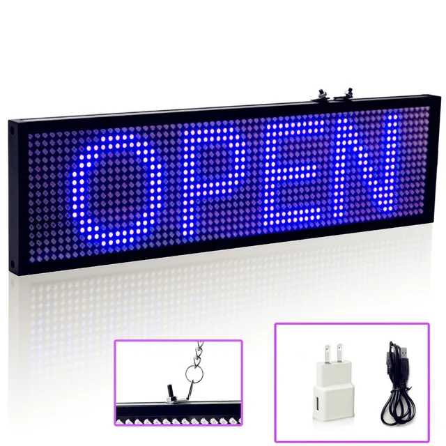 34cm P5 SMD wireless SMD Led Sign Android Phone WIFI Remote Control Programmable Scrolling Message Advertising Display Board