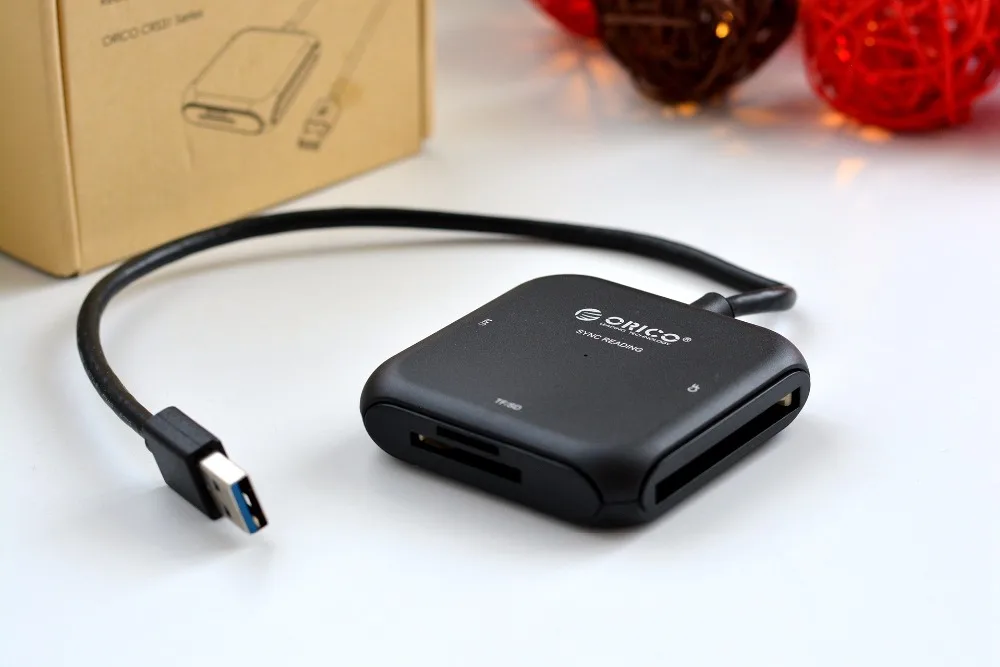 ORICO SD кард-ридер супер скорость USB 3,0 Micro SD TF кард-ридер максимальная поддержка 256 ГБ для компьютера USB 3,0 кард-ридер