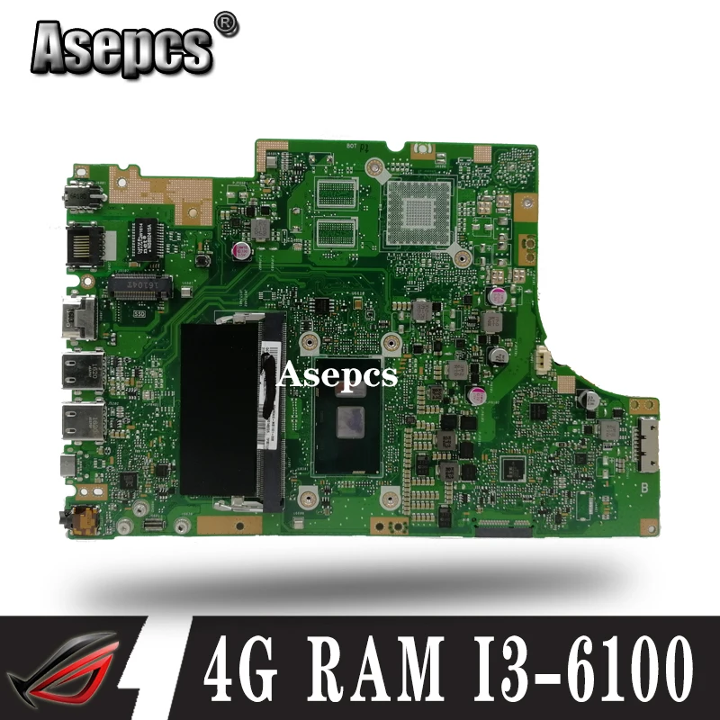 Материнская плата TP501UA с 4G RAM I3 6100 CPU для For Asus TP501U TP501UQ TP501UAM TP501UAK TP501UJ материнская