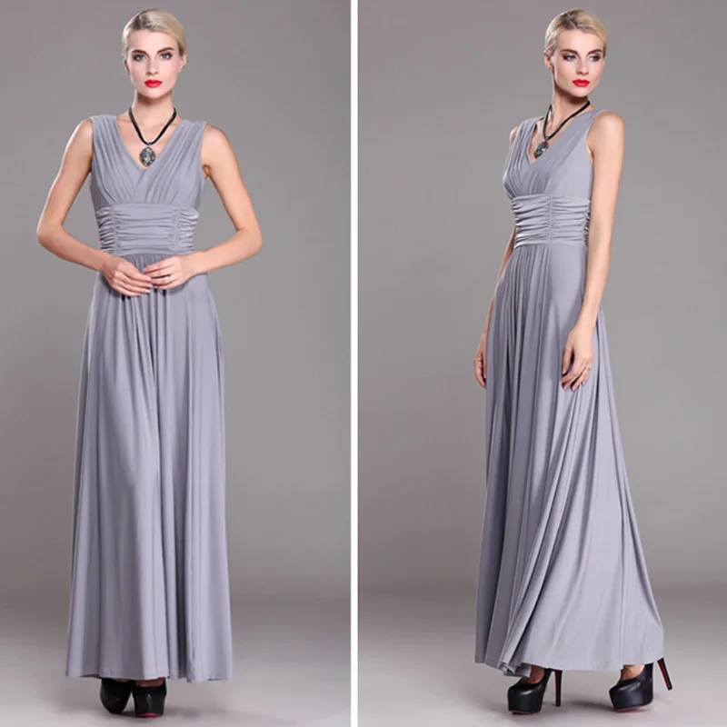 Длинное летнее Бандажное платье макси для женщин 2018 платья больших размеров