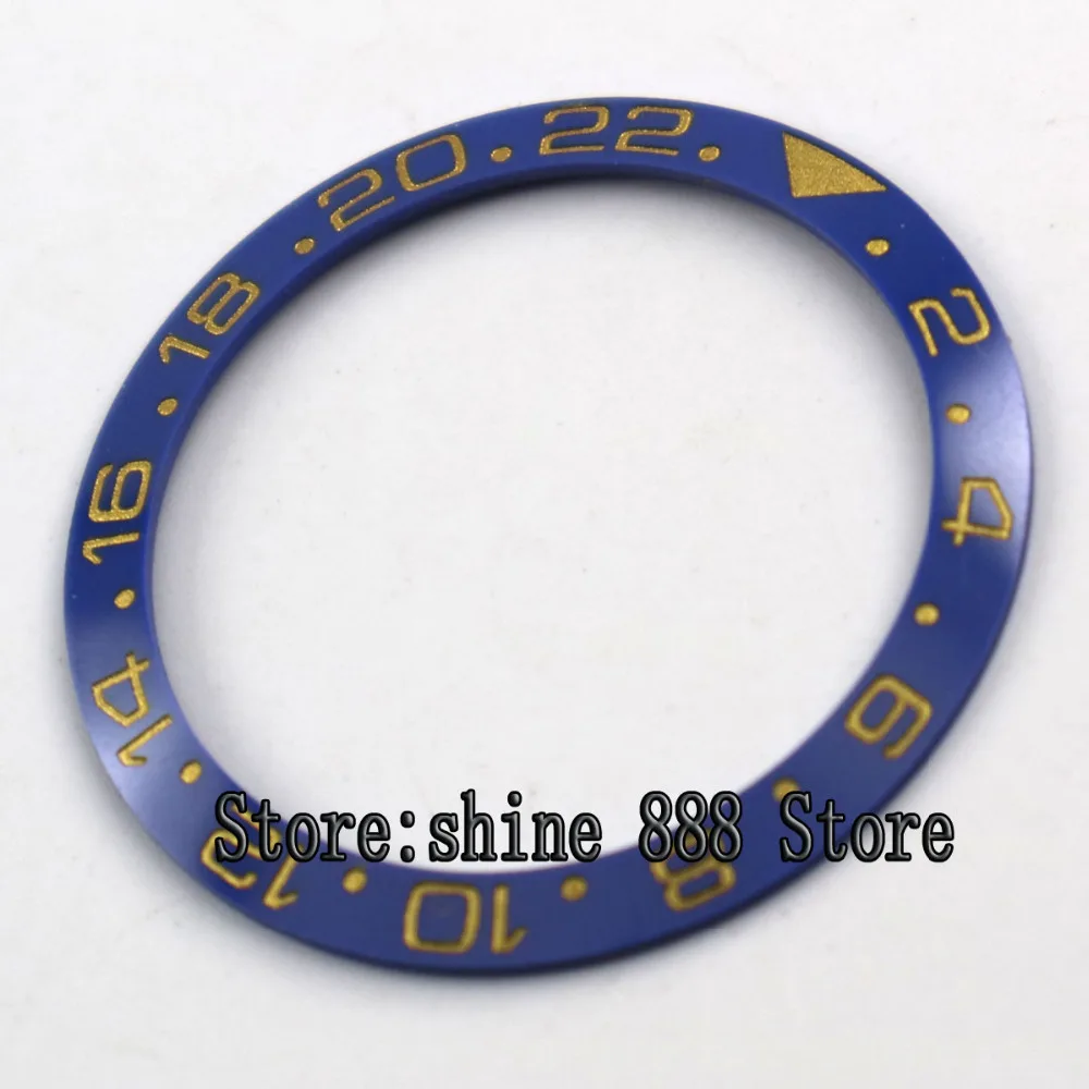

CARVING 38mm ceramic bezel yellow marks insert for 40mm GMT watch