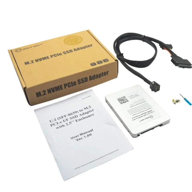 Адаптер U.2 для SSD M.2 NVMe PCI-e I/F HDD с корпусом | Компьютеры и офис