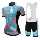 Женский комплект из Джерси с коротким рукавом, дышащая Спортивная одежда для горных велосипедов, 2021