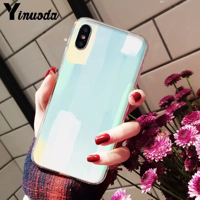 11pro MAX Акварельная задняя крышка для телефона мягкие чехлы из ТПУ Apple iPhone 8 7 6 6S Plus X