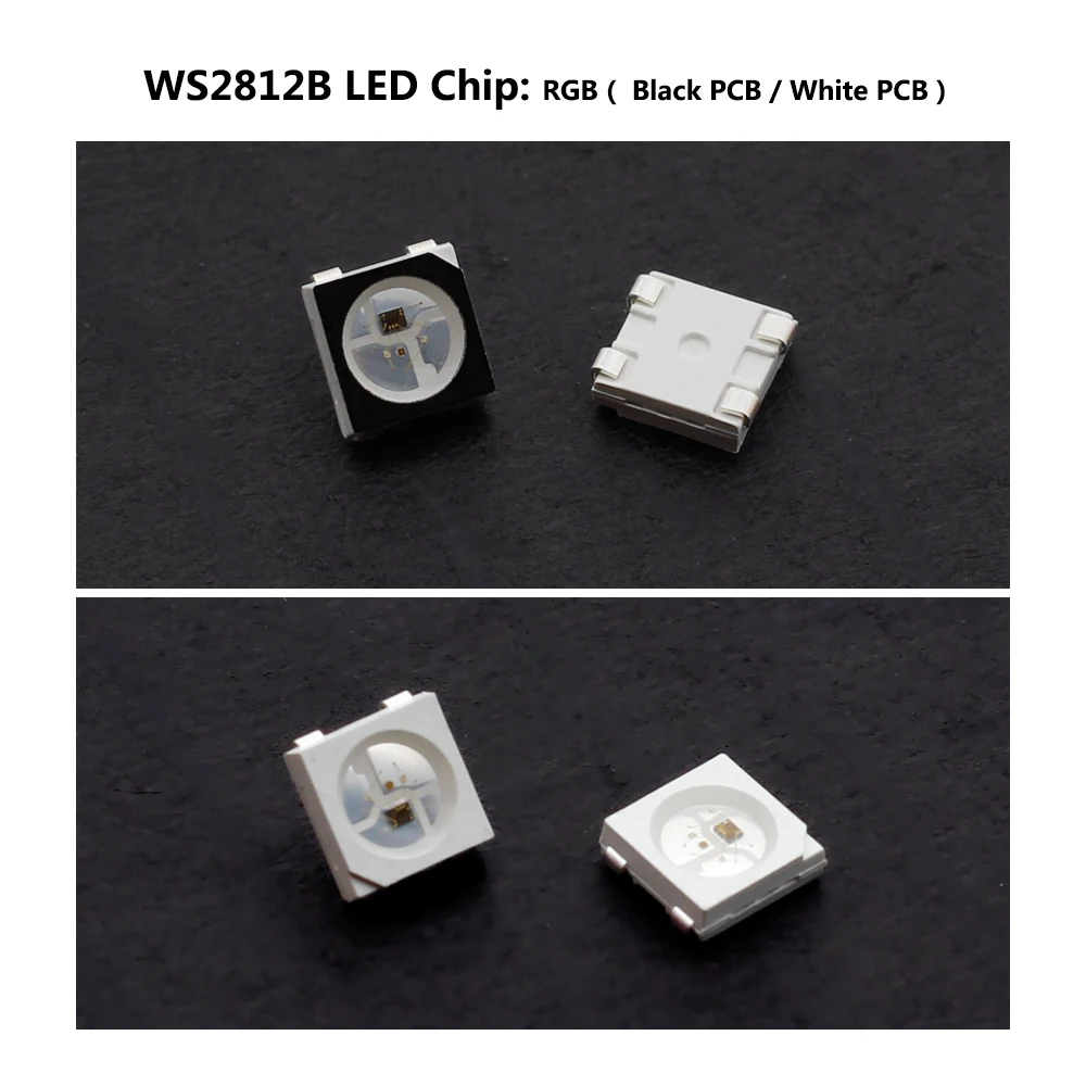 10~ 1000 шт. WS2812B RGB светодиодный чип черный/белый версия SK6812 RGB/RGBW/WWA 3535/5050 SMD индивидуально адресуемый светодиодный чип пикселей