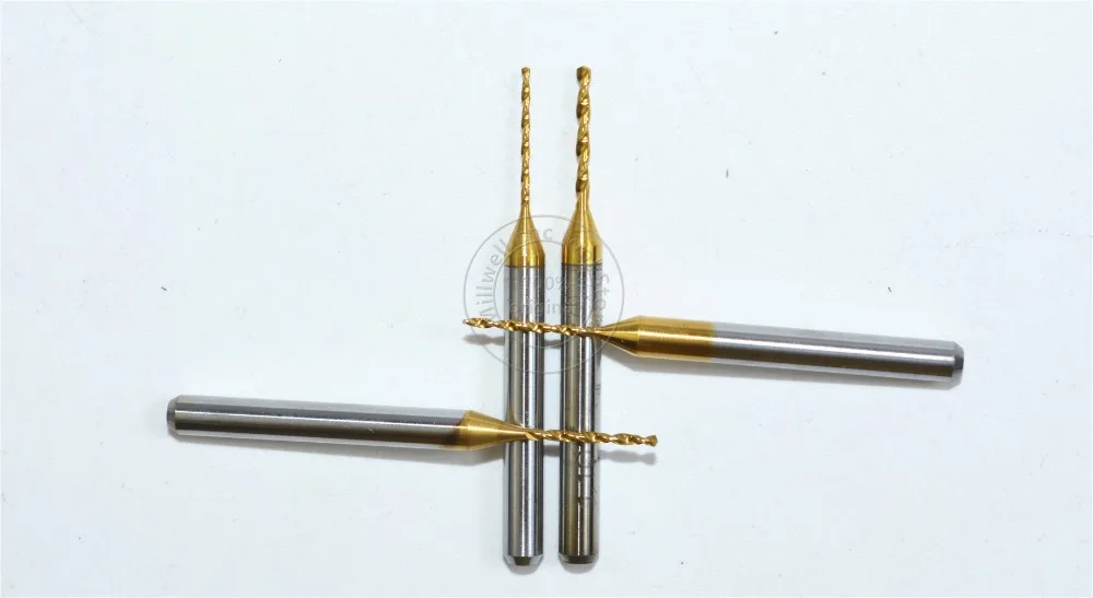 10 шт-3,175 мм, 0,2 мм-1,1 мм, станок с ЧПУ, сверло с Оловянным покрытием pcb, 10 моделей вольфрамовой стали PCB, стекло, волокно, сверло из смолы