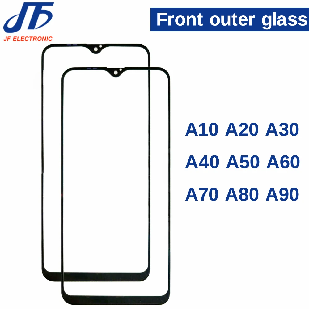 10 шт. сменная сенсорная панель для samsung Galaxy A10 A20 A30 A40 A50 A60 A70 A80 A90 передняя внешняя стеклянная крышка объектива