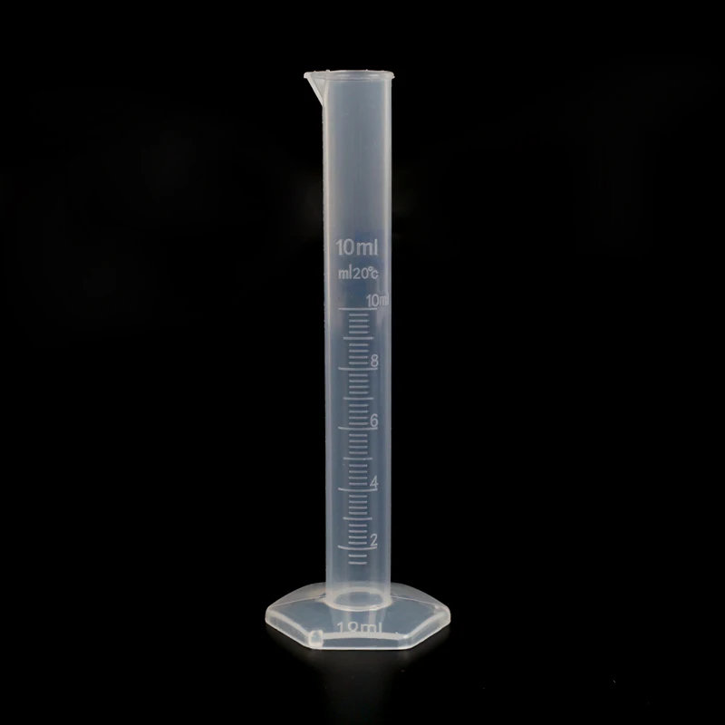 10mL Delidge 10/25/50/100ml Plastic Measuring Cylinder accurate Cooking Kitchen School Chemistry Laboratory Tools measurement Tool - Цвет: 10mL