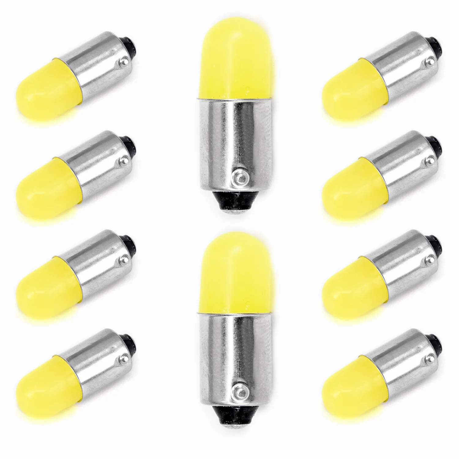 Автомобильный супер белый 12В 1156 BA9S светодиодный светильник 30 люменов 10 шт. COB