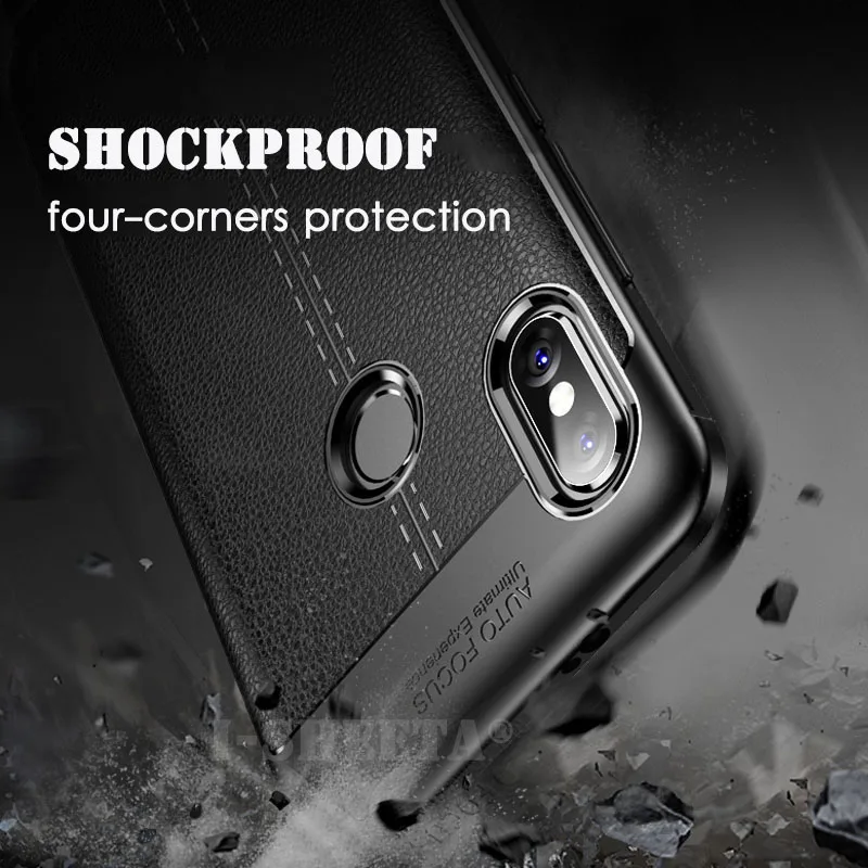 Для Xiaomi Mi Mix 2S mix2s Fundas Leater Личи Текстура мягкая резиновая ТПУ Силиконовая задняя