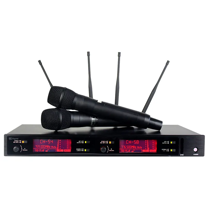 Sinbosen UHF двойная Беспроводная микрофонная система для выступлений цифровой УВЧ