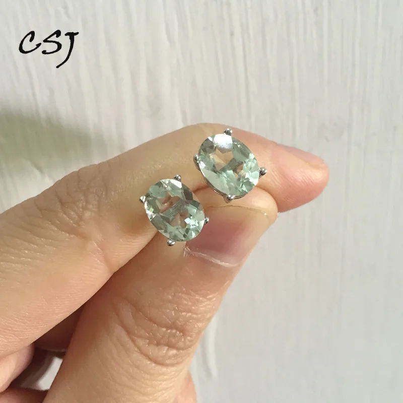 Женские серьги из серебра 925 пробы с натуральным аметистом|Серьги-подвески| |