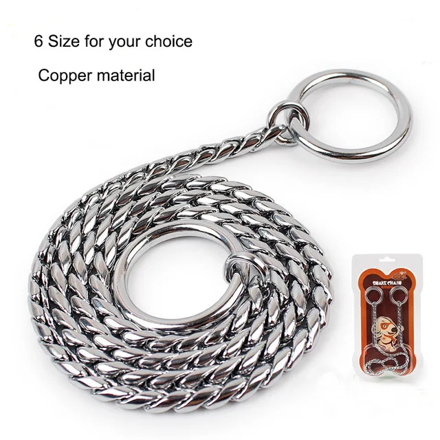 Новые тренировочные ошейники для собак со змеиным P дроссельным воротником