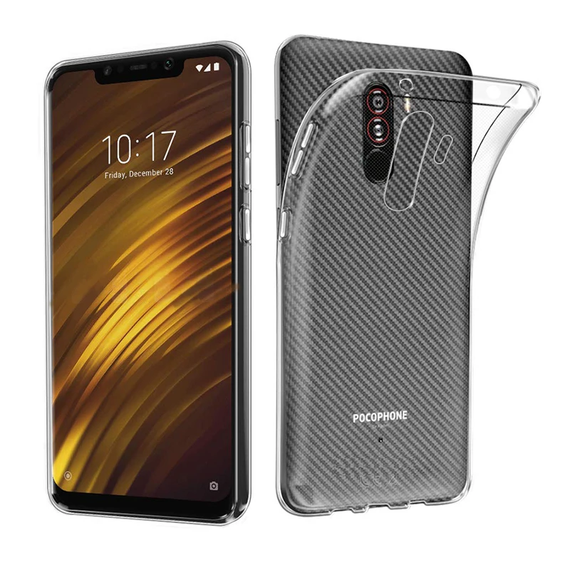 Qi Беспроводное зарядное устройство для Xiaomi Mi Pocophone F1 чехол Etui мобильный телефон