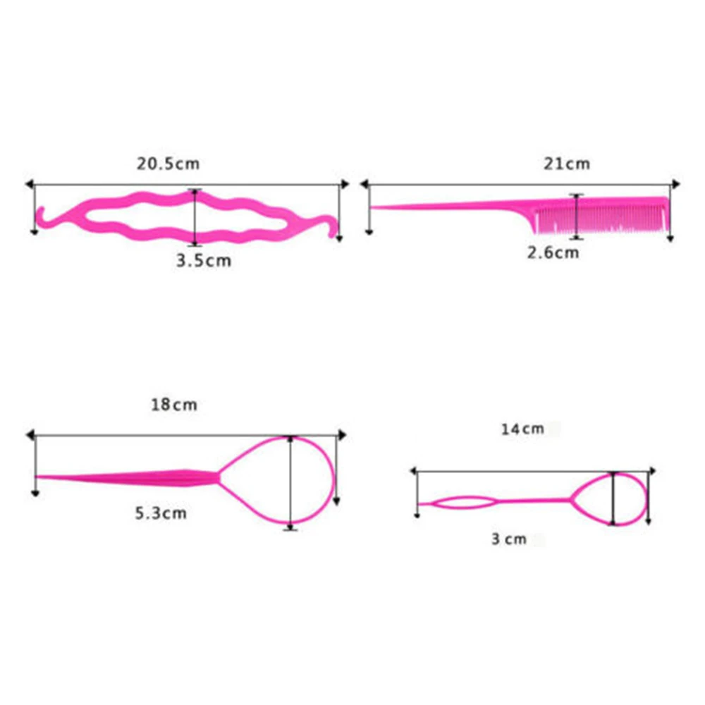 

Color plate made of four sets modeling pattern hairpin hair set Fashionable