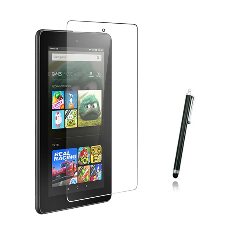 1x пленка + ткань Стилус Антибликовая матовая защитная для экранов Amazon Kindle New Fire 7